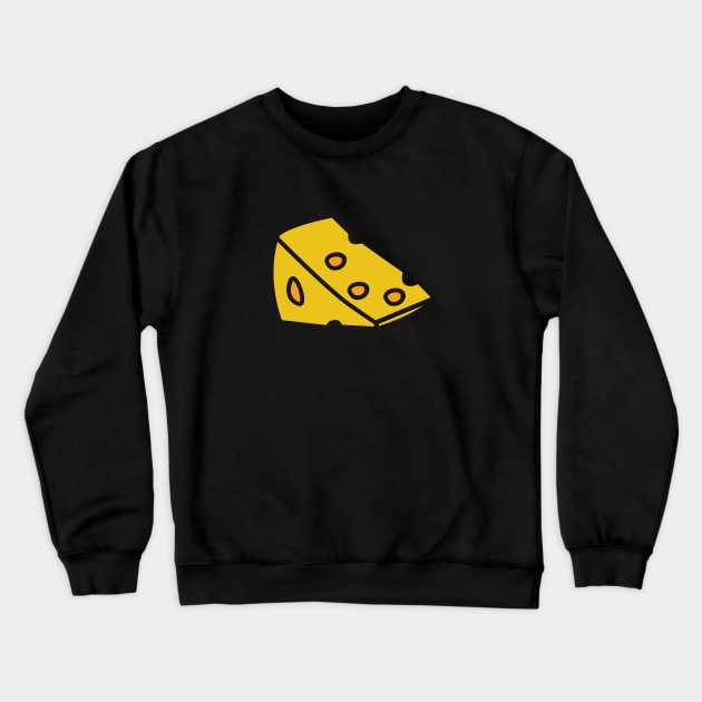 Funny Cheese Symbol Illustration Crewneck Sweatshirt by Shirtbubble